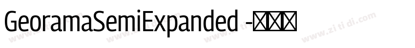 GeoramaSemiExpanded 字体转换